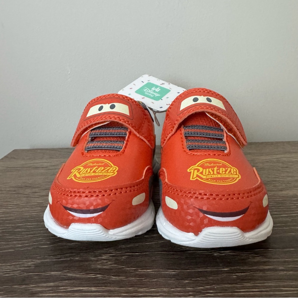 Disney Pixar Cars Lightning McQueen Shoes Size 4C Toddler Boys Sneaker NEW - Picture 3 of 10